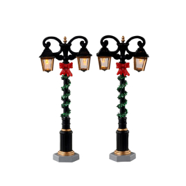 Set de figurines lampadaires Lumières Splendides 2 pièces LEMAX