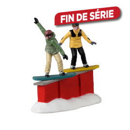 Figurine duo de snowboardeurs LEMAX