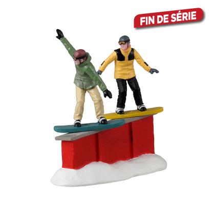 Figurine duo de snowboardeurs LEMAX