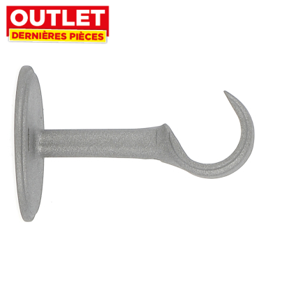 Support de tringle ouvert en métal météorite Ø 20 mm x 6 cm MOBOIS