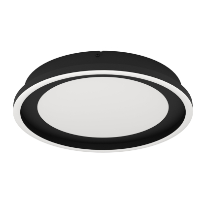 Plafonnier LED Calagrano noir Ø 38 cm 11 W EGLO