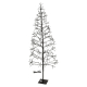 Sapin en fer noir LED blanc chaud 180 cm