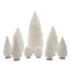 Set de sapin enneigé blanc 9 pièces LUMINEO