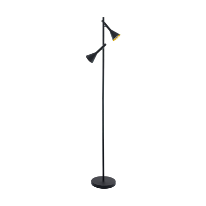 Lampadaire Cortaderas noir et or GU10 2 × 5 W EGLO