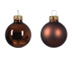 Boule de Noël en verre Ø 3,5 cm brun espresso 16 pièces DECORIS