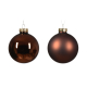 Boule de Noël en verre Ø 7 cm brun espresso 8 pièces DECORIS