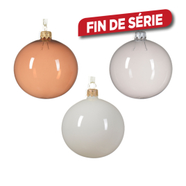 Boule de Noël en verre Ø 8 cm transparente DECORIS