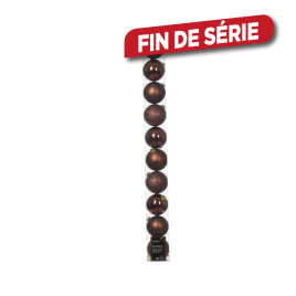 Boule de Noël Ø 6 cm brun espresso 10 pièces DECORIS