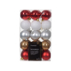 Set de boules de Noël incassables Ø 6 cm 30 pièces DECORIS