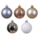 Set de boules de Noël incassables Ø 6 cm 30 pièces DECORIS