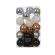 Set de boules de Noël incassables Ø 6 cm 30 pièces DECORIS