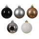 Set de boules de Noël incassables Ø 6 cm 30 pièces DECORIS