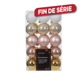 Set de boules de Noël incassables Ø 6 cm 30 pièces DECORIS