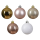 Set de boules de Noël incassables Ø 6 cm 30 pièces DECORIS