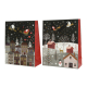 Sac cadeau Village en papier 10 x 26 x 32 cm DECORIS