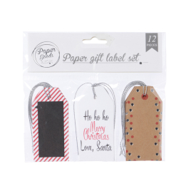 Set d'étiquettes porte-nom 4 x 8,5 cm 12 pièces