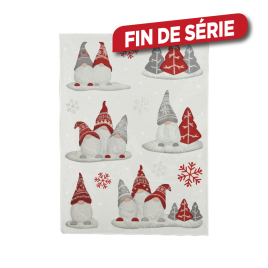 Décoration gnome de Noël pour fenêtre 29,5 x 40 cm DECORIS