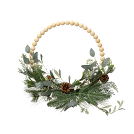 Couronne de Noël avec feuilles d'eucalyptus Ø 40 cm DECORIS