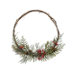 Couronne de Noël avec baies Ø 45 cm DECORIS