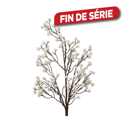 Branche enneigée blanche 60 cm