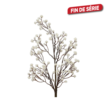 Branche enneigée blanche 60 cm