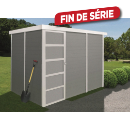 Abri de jardin en bois moderne Almeria porte simple 19 mm 3,09 x 2,04 m SOLID