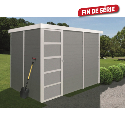 Abri de jardin en bois moderne Almeria porte simple 19 mm 3,09 x 2,04 m SOLID