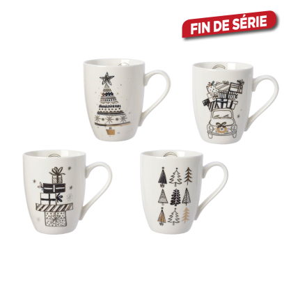 Mug de Noël en porcelaine 34 cl