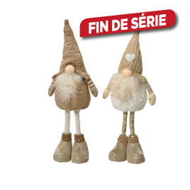 Gnome debout en polyester 14 x 12 x 50 cm DECORIS