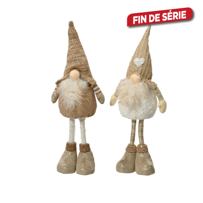 Gnome debout en polyester 14 x 12 x 50 cm DECORIS