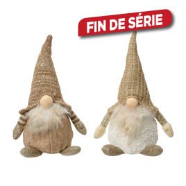 Gnome debout en polyester 14 x 12 x 30 cm DECORIS