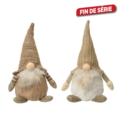 Gnome debout en polyester 14 x 12 x 30 cm DECORIS