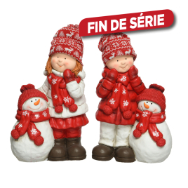 Figurine d'enfant en polymagnesium 40 cm DECORIS