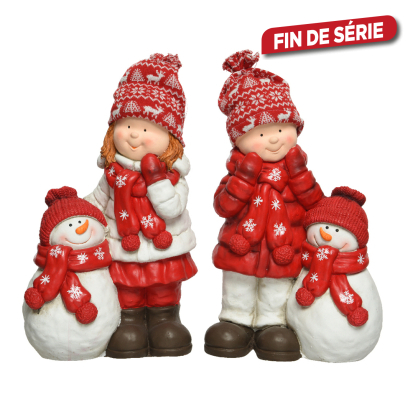 Figurine d'enfant en polymagnesium 40 cm DECORIS