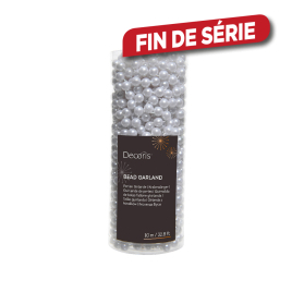 Guirlande de perles blanche 10 m DECORIS