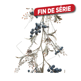 Guirlande de Noël avec baies bleues et pommes de pin 1,3 cm DECORIS