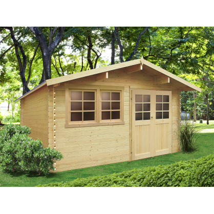 Abri de jardin en bois Niort 28 mm 4,18 x 2,98 m SOLID