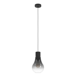 Suspension Chasely noire Ø 20 cm E27 40 W EGLO