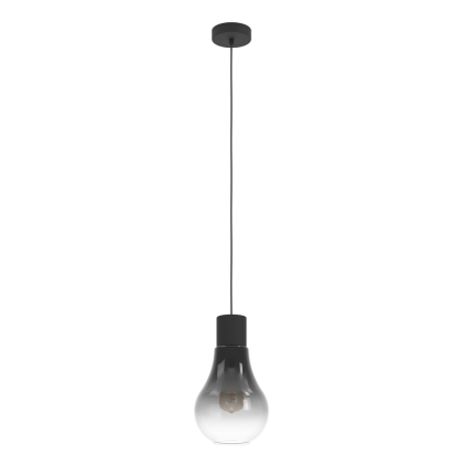 Suspension Chasely noire Ø 20 cm E27 40 W EGLO