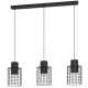 Suspension Milligan noire E27 3 × 40 W EGLO