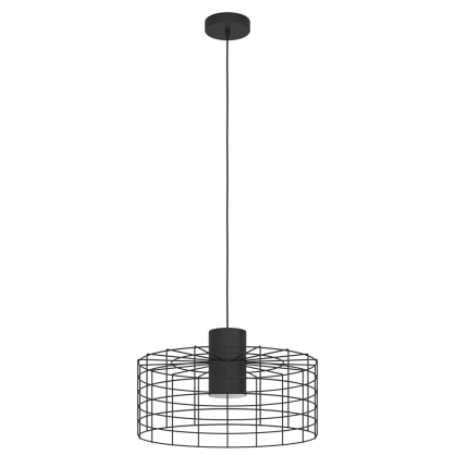 Suspension Milligan noire Ø 48 cm E27 40 W EGLO