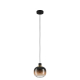 Suspension Oilella noire et laiton Ø 19 cm E27 40 W EGLO