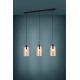 Suspension Polverara ambre et noir E27 3 × 40 W EGLO