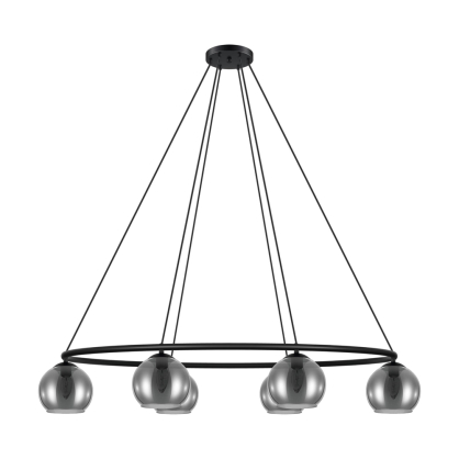 Suspension Daguelle noire E14 6 × 25 W EGLO