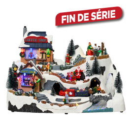 Scène de Noël animée LED LUMINEO