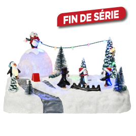 Scène de Noël animée LED LUMINEO