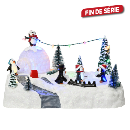 Scène de Noël animée LED LUMINEO