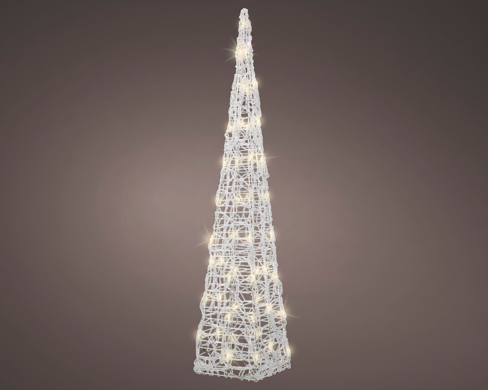 Rideau lumineux Noel Etoiles 3D 96 LED Blanc Chaud, decoration