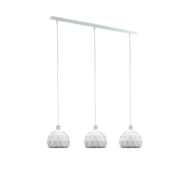 Suspension Roccaforte blanche E14 3 × 40 W EGLO