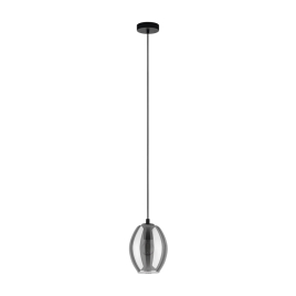 Suspension Cadaques noire E27 40 W EGLO